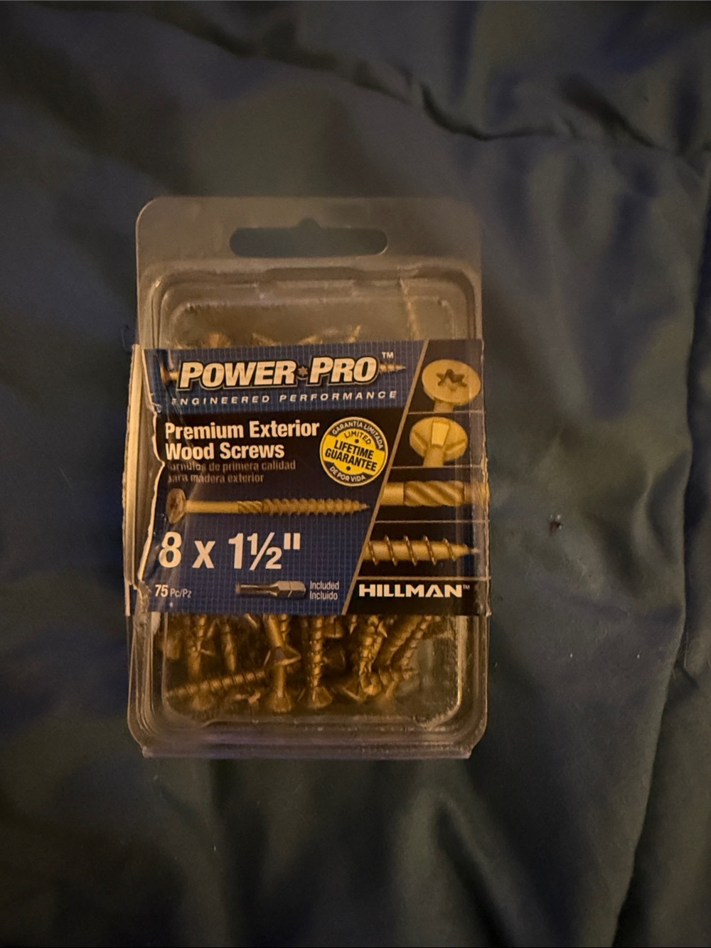 Power-Pro Premium Exterior Wood Screws - Gold Tone (8 x 1½")